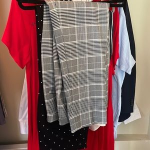 Plaid dress pants